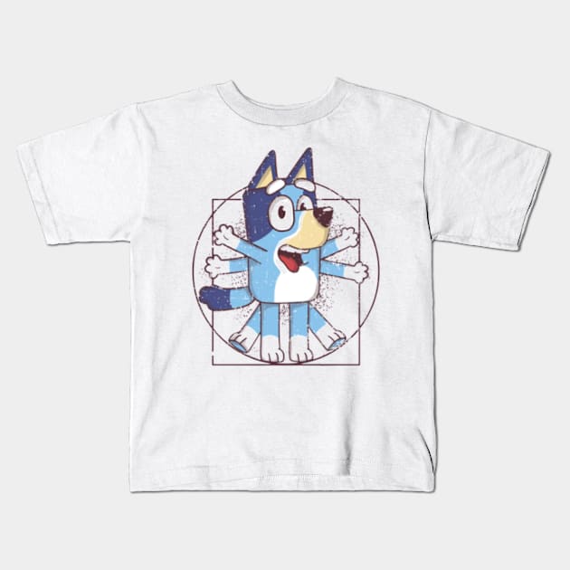 bluey funny Kids T-Shirt by GapiKenterKali